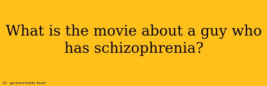 What is the movie about a guy who has schizophrenia?