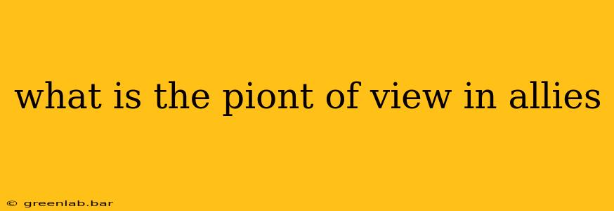 what is the piont of view in allies