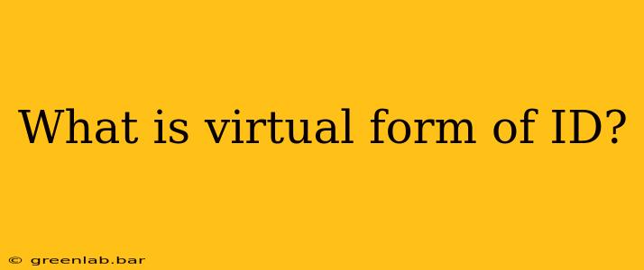 What is virtual form of ID?