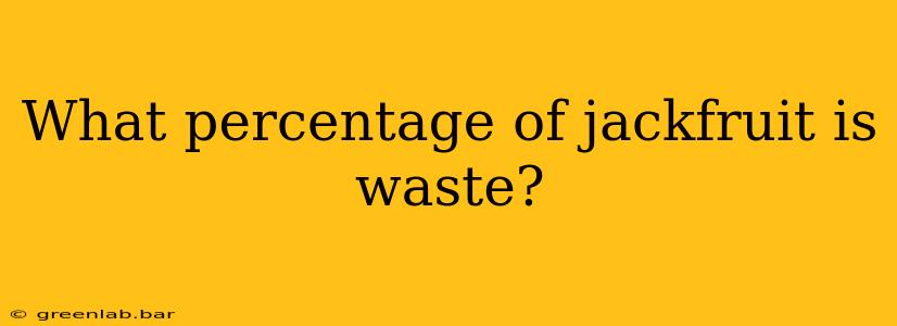 What percentage of jackfruit is waste?