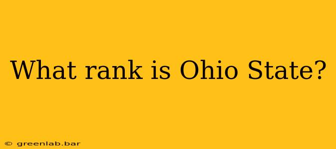 What rank is Ohio State?