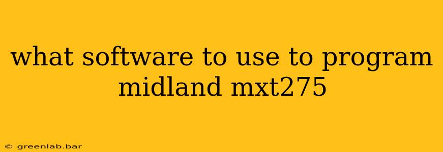 what software to use to program midland mxt275