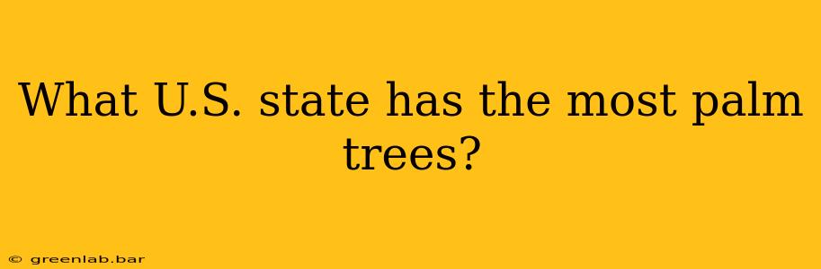 What U.S. state has the most palm trees?