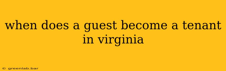 when does a guest become a tenant in virginia