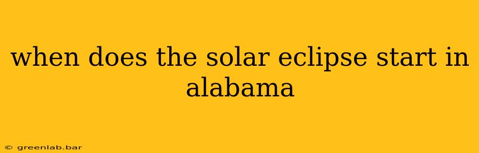 when does the solar eclipse start in alabama