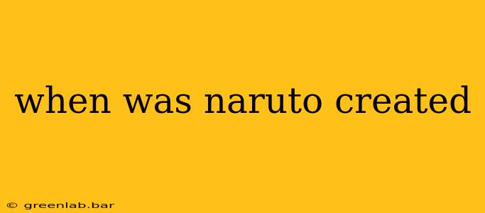 when was naruto created