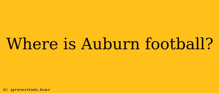 Where is Auburn football?