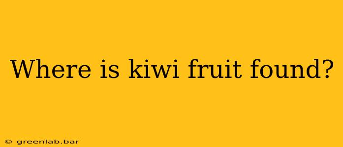 Where is kiwi fruit found?