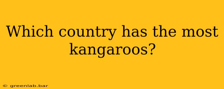 Which country has the most kangaroos?