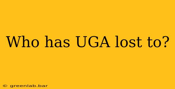 Who has UGA lost to?